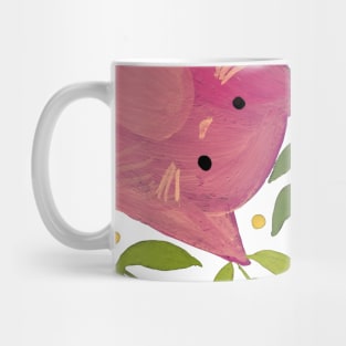 Cats and branches - pink and green Mug